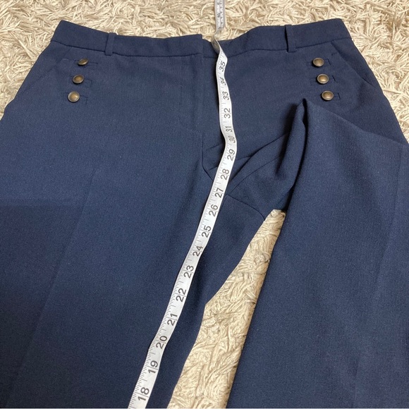 The Limited Navy Blue Sailor Front Cassidy Fit Crop Pants No Tag Medium - Picture 6 of 8